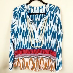 Anthropologie Maeve Aztec Ada Print Tunic Size 10